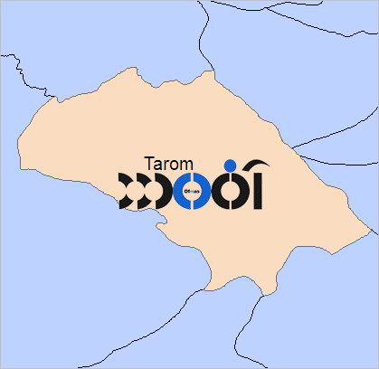شیپ فایل محدوده سیاسی شهرستان طارم